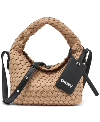 Dkny Giselle Magnet Closure Crossbody Bag In Brown