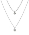 Dkny Gold-tone Crystal & Polished Layered Pendant Necklace, 16" + 3" Extender