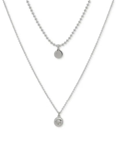Dkny Gold-tone Crystal & Polished Layered Pendant Necklace, 16" + 3" Extender