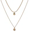 Dkny Gold-tone Crystal & Polished Layered Pendant Necklace, 16" + 3" Extender