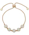 Dkny Gold-tone Five Color Disc Slider Bracelet
