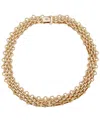 Dkny Gold-tone Thick Chain Collar Necklace In Gold