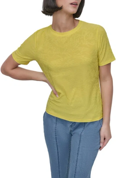 Dkny Graffiti Jacquard Knit To P In Daffodil