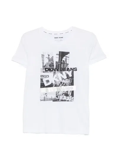 Dkny Graphic T-shirt In White