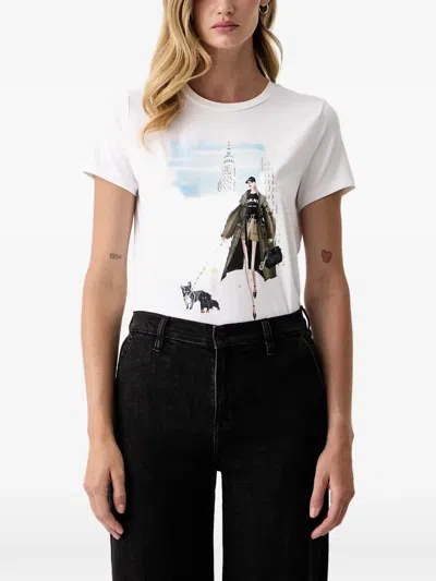 Dkny Graphic-print T-shirt In White