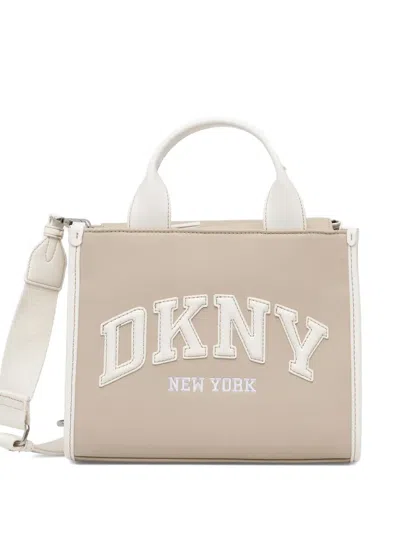 Dkny Hadlee Logo-detail Top-handle Tote Bag In Neutral
