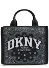 Dkny Hadlee Medium Printed Nylon Tote In Multi