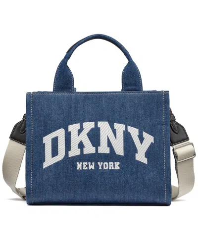Dkny Hadlee Small Zipper Tote Bag In Blue