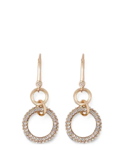 Dkny Hailey Crystal-embellished Drop Earrings In Gold