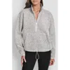 Dkny Women's Half-zip Long-sleeve Sweater In Gray