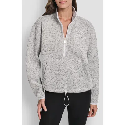 Dkny Half Zip Sweatshirt In Gray