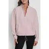 Dkny Women's Half-zip Long-sleeve Sweater In Purple