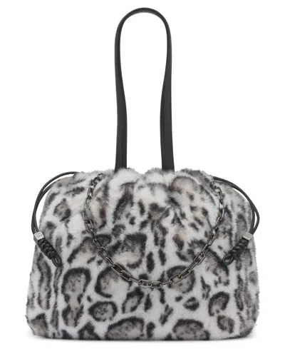 Dkny Halle Drawstring Large Tote Bag In Gray