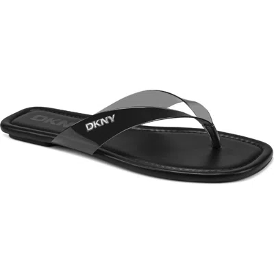 Dkny Hampton Flip Flop In Black