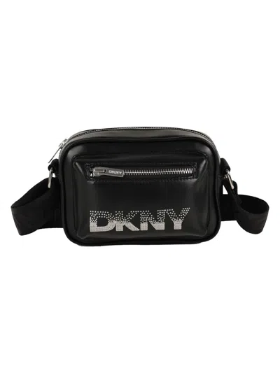 Dkny Hand Bag With Logo In Black