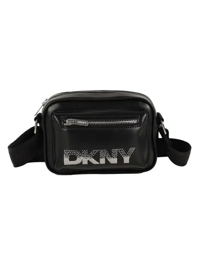 Dkny Hand Bag With Logo In Black