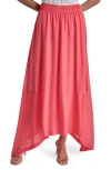 Dkny Handkerchief Hem Maxi Skirt In Bch Corl