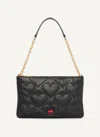 DKNY HEART OF NY QUILTED FLAT SHOULDER BAG
