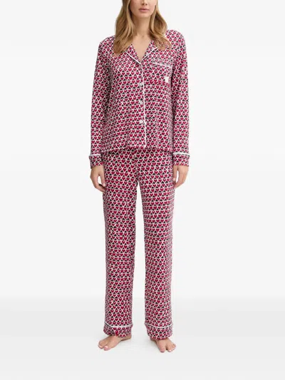 Dkny Heart-print Pyjama Set In Multi