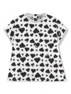 Dkny Heart-print T-shirt In White