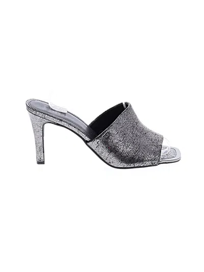Pre-owned Dkny Heels In Silver