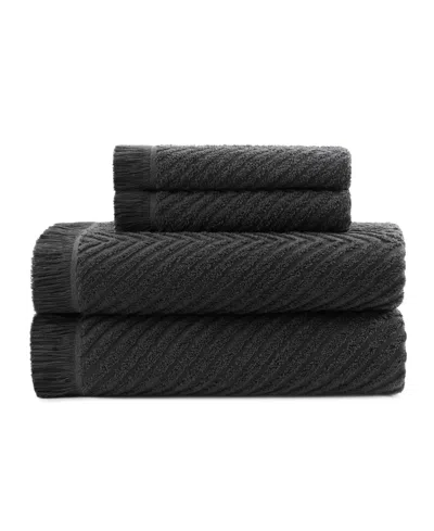 Dkny Herringbone Cotton Bath Towel Set