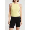 Dkny High Neck Rib Tank Top In Citrus