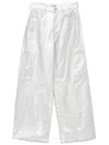 Dkny High-rise Cargo Trousers In Silver