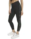 Dkny Sport Women's High-waist Logo Tape Leggings In Black