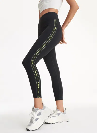 Dkny Balance Compression High Waist Leggings In Zest