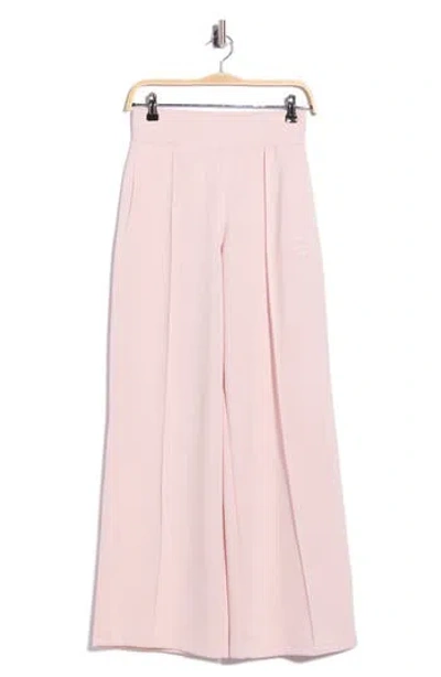 Dkny High Waist Pintuck Wide Leg Track Pants In Pink