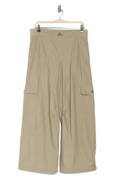 Dkny High Waist Straight Leg Cotton Cargo Pants In Vintage Khaki