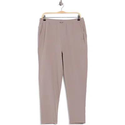 Dkny High Waist Tapered Straight Leg Pants In Purple