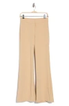 Dkny High Waist Wide Leg Career Pants In Sandalwood