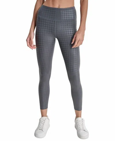 Dkny High-rise 7/8 Workout Legging In Turbulence In Gray