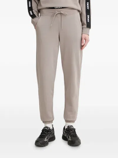 Dkny High-rise Logo-waistband Track Pants In Multi