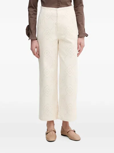 Dkny High-waisted Trousers In Multi