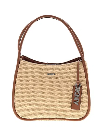 Pre-owned Dkny Hobo Bag In Tan