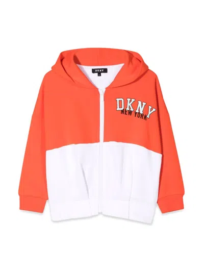 Dkny Kids' Hooded Cardigan In Pink