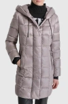 Dkny Hooded Packable Down Jacket In Thistle