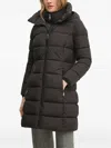 Dkny Hooded Padded Jacket In Black