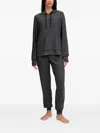 Dkny Hooded Pajama Set In Gray