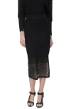 Dkny Illusion Rib Sweater Skirt In Black