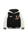 Dkny Wool-blend Padded Padded Jacket In Multi