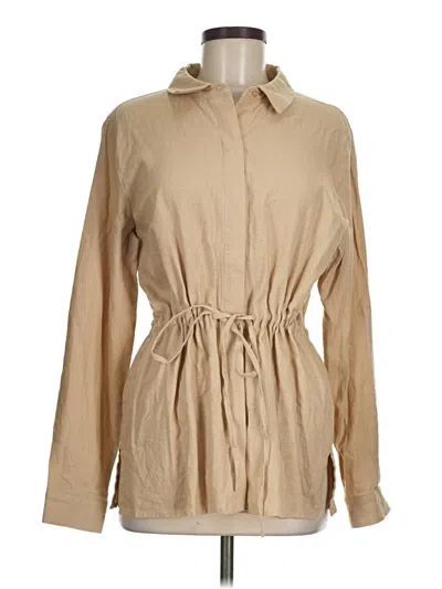 Pre-owned Dkny Jacket In Brown