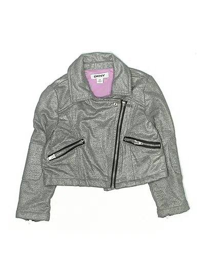Pre-owned Dkny Kids' Jacket In Gray