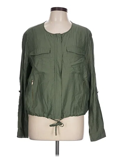 Pre-owned Dkny Jacket In Green