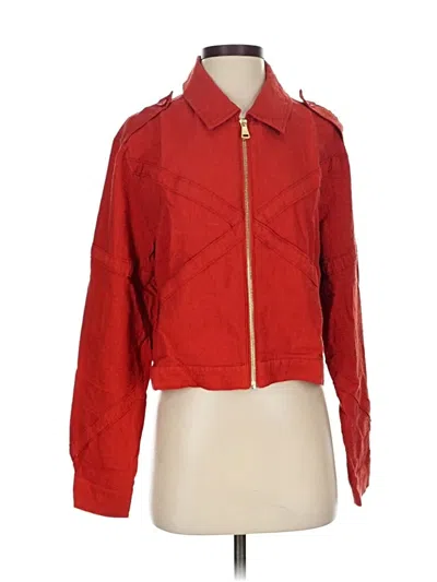 Pre-owned Dkny Jacket In Red