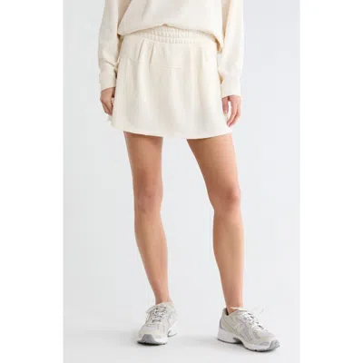 Dkny Jacquard Mixed Pleated Skort In Yellow