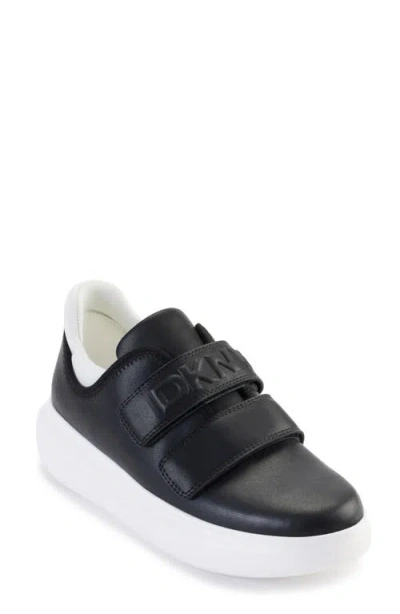 Dkny Jamiah Platform Sneaker In Black/ White